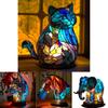 Modern Minimalist Resin Table Lamp With Led Light For Home Decor And Desk Accent