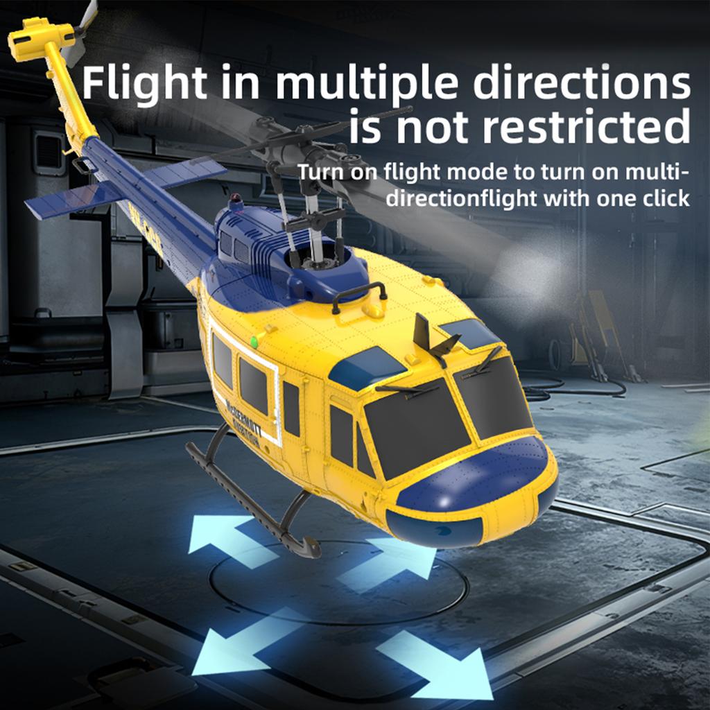 2.4G RC Helicopter, RC Drone, Brushless 6CH Single Propeller Aileronless Remote Control Helicopter with 6 axis Gyro
