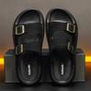 Fashion CYYTL Mens Summer Slippers Casual Shoes Beach Sandals Outdoor Slides Leather Walking Comfort Lightweight Luxury Designer Fashion