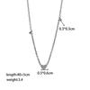 Elegant Personalized Double Heart Pendant Titanium Steel Necklace for Women