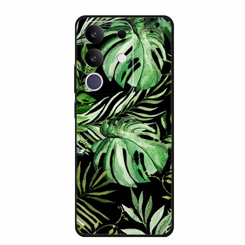 Cartoon Case For Vivo T4x 5G Case Soft TPU Black Silicone Back Cover For Vivo Y300T Y29 4G Phone Case Fundas Shockproof Coque
