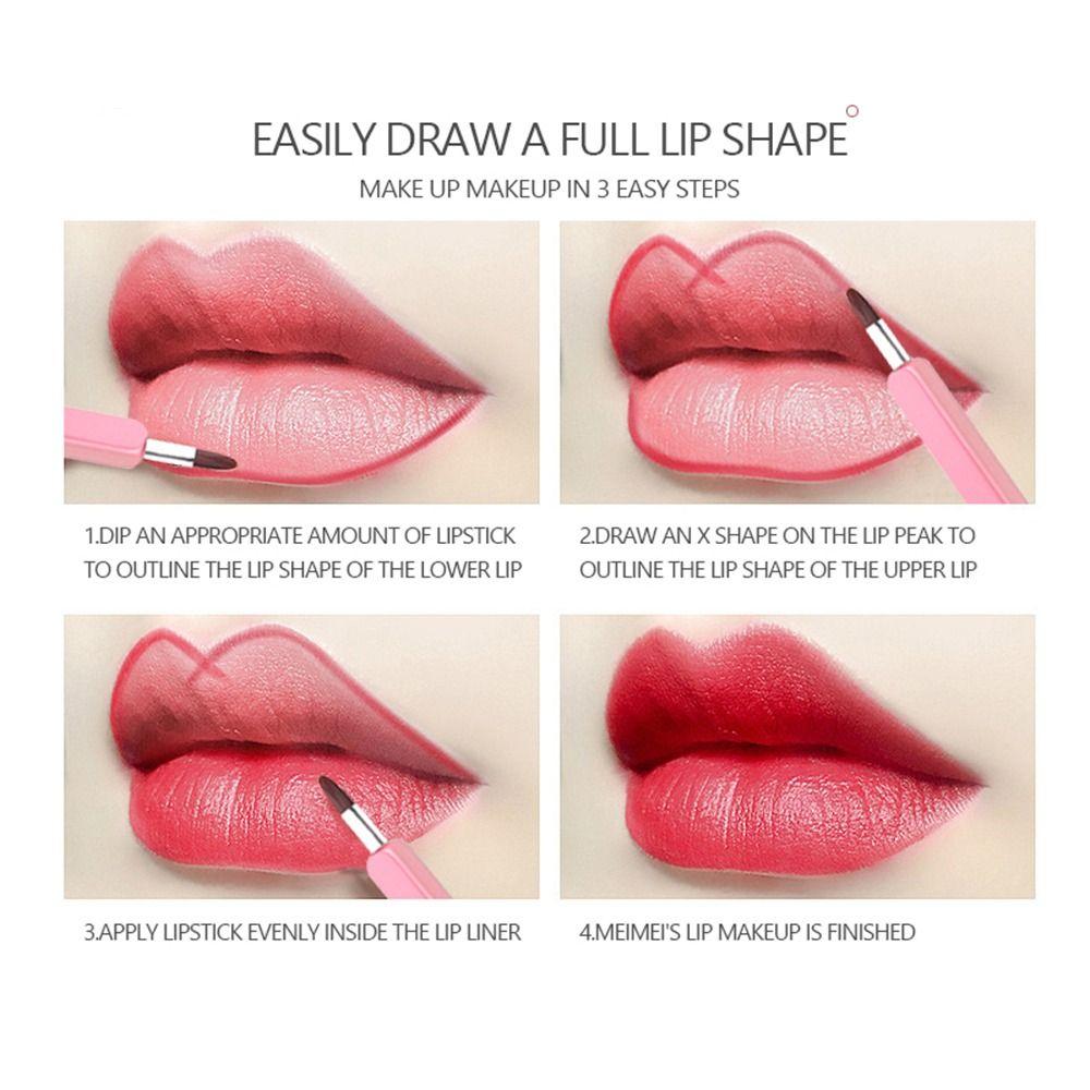 Liner Makeup Brush Women Beauty Lip Gloss Brush Retractable Lip Brush Cosmetic Brush Lipstick Brush