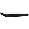 Box Spring Bed with Mattress Black 180 x 200 cm Fabric