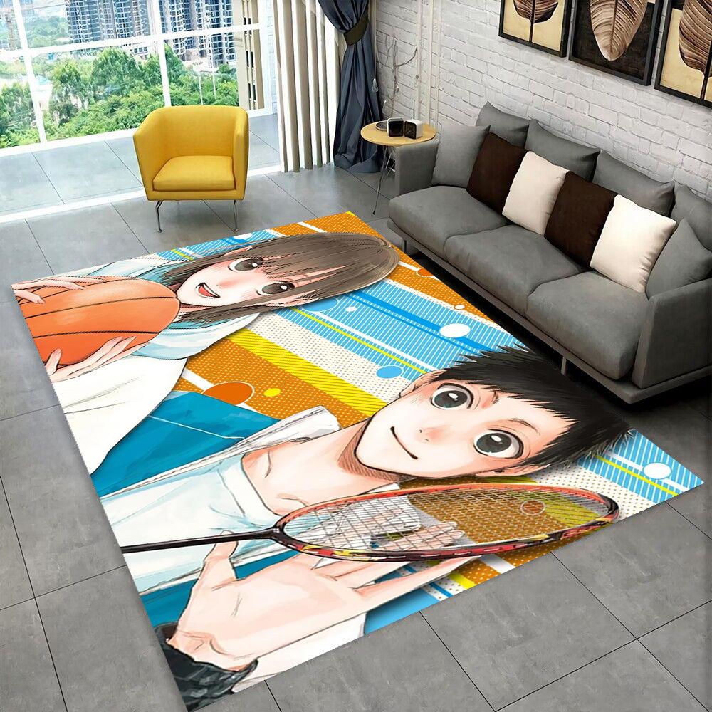 3D Cartoon Blue Box Ao No Hako Love Anime Hina Carpet Rug for Home Living Room Bedroom Sofa Doormat Decor,kid Non-slip Floor Mat