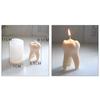 Teeth-shape Candle Silicone Mold Easy To De-mold for DIY Candle Soap Plaster Ornament Epoxy Resin Casting Silicone Mold