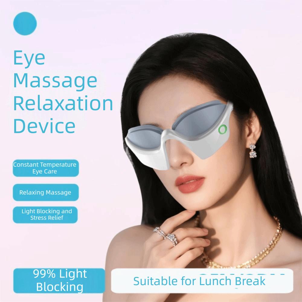 Portable Heat Compress Eye Massager EMS Constant Temperature Eye Beauty Instrument Remove Eye Bags Remove Dark Circles Relieve Fatigue Promote Sleep