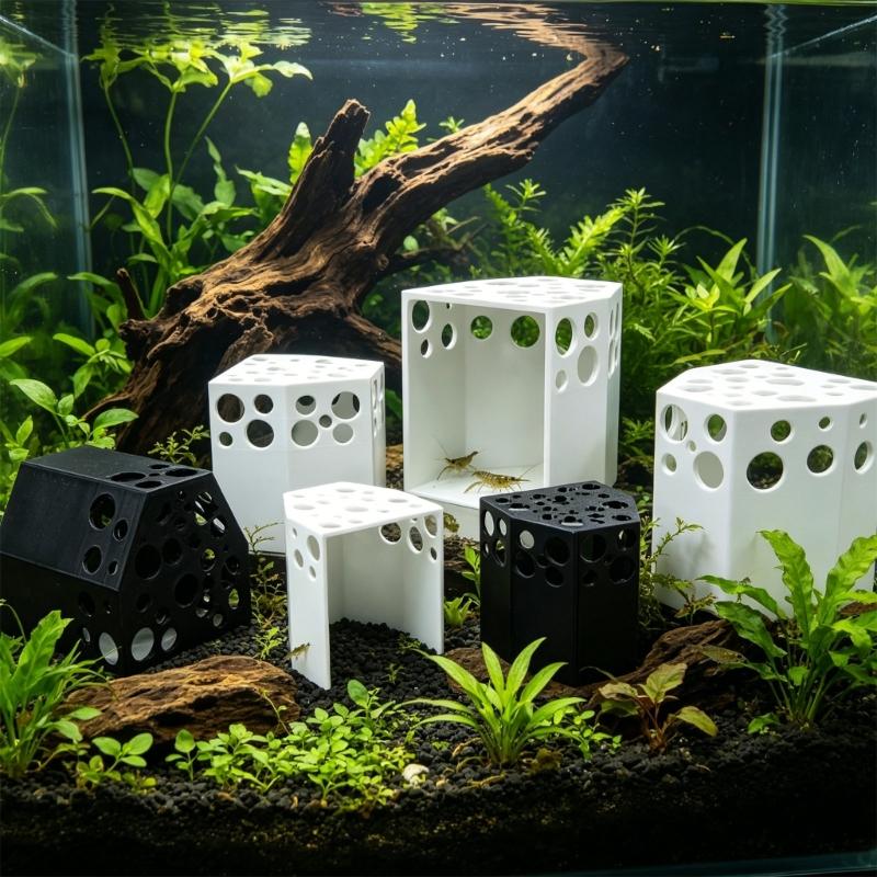 Artificial Shrimp Hideaways Realistic Shrimp Breeding Cave Corrosions Resistant Shrimps Habitat Accessory