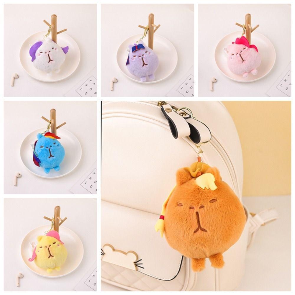 

Squeeze Capybara Plush Pendant Bangs Plush Dolphin Doll Pendant Girls Toy жёлтый