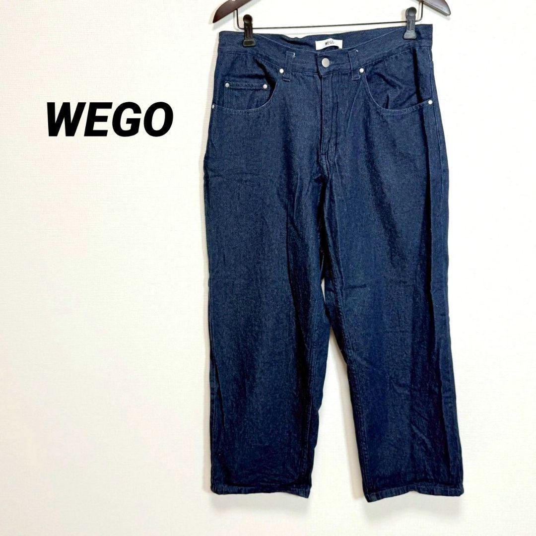 5319U Wego Denim Pants Straight Jeans Indigo Navy Cotton M