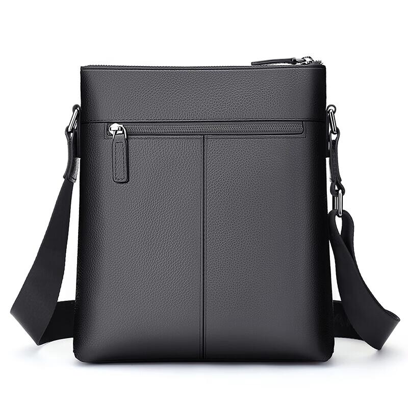 MEXICAN Men's Shoulder Crossbody Genuine Top-Grain Leather Commuter Casual Handbag Business Fashion Travel Lightweight Large Capacity