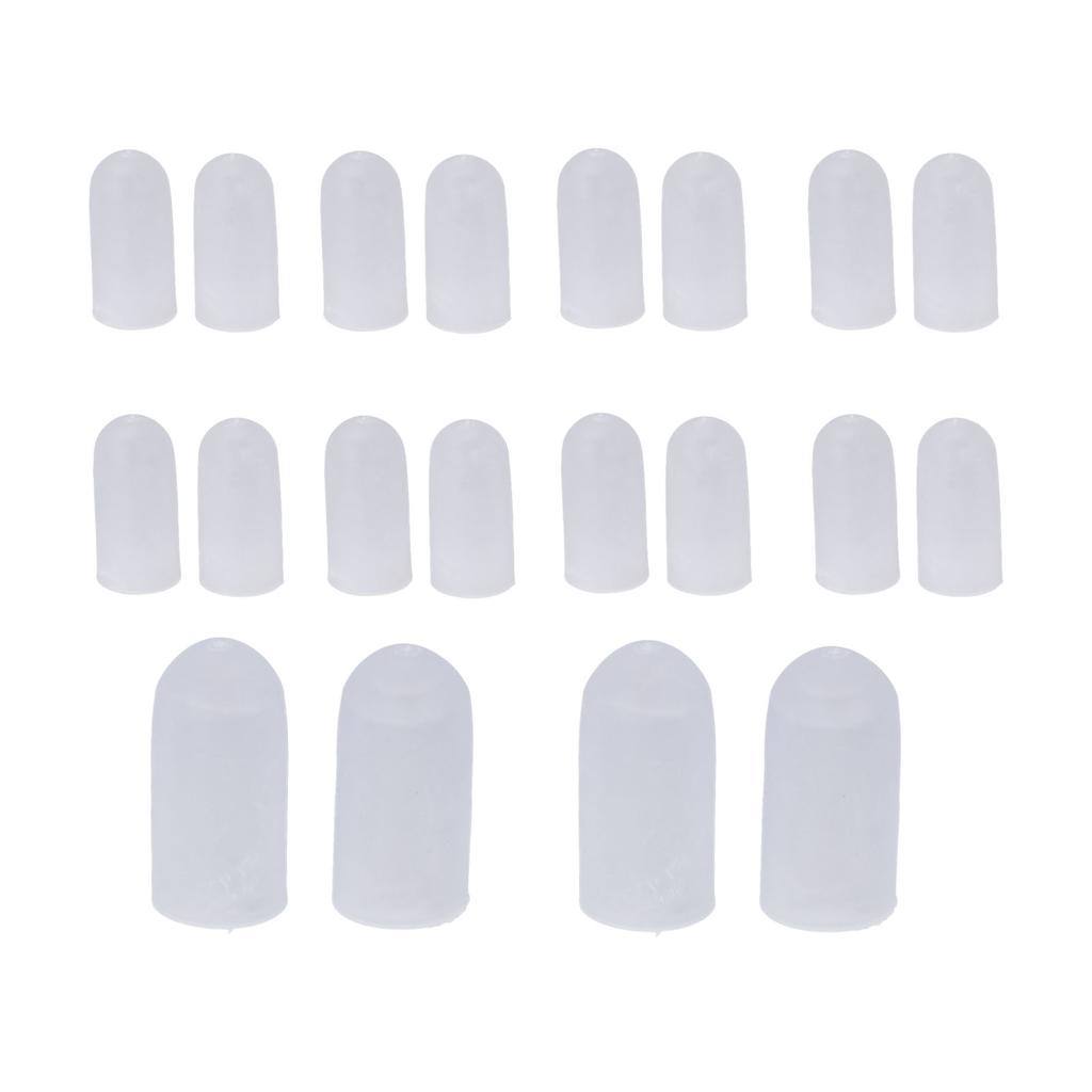 10 Pairs Toes Protector Soft Silicone Prevent Friction Different Size Toes Protective Guards