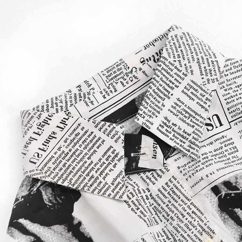 DIMANAF-Vestido camisero de talla grande para mujer, vestido holgado con estampado de diseño Vintage, vestidos informales para mujer, vestido Midi de corte a 2024