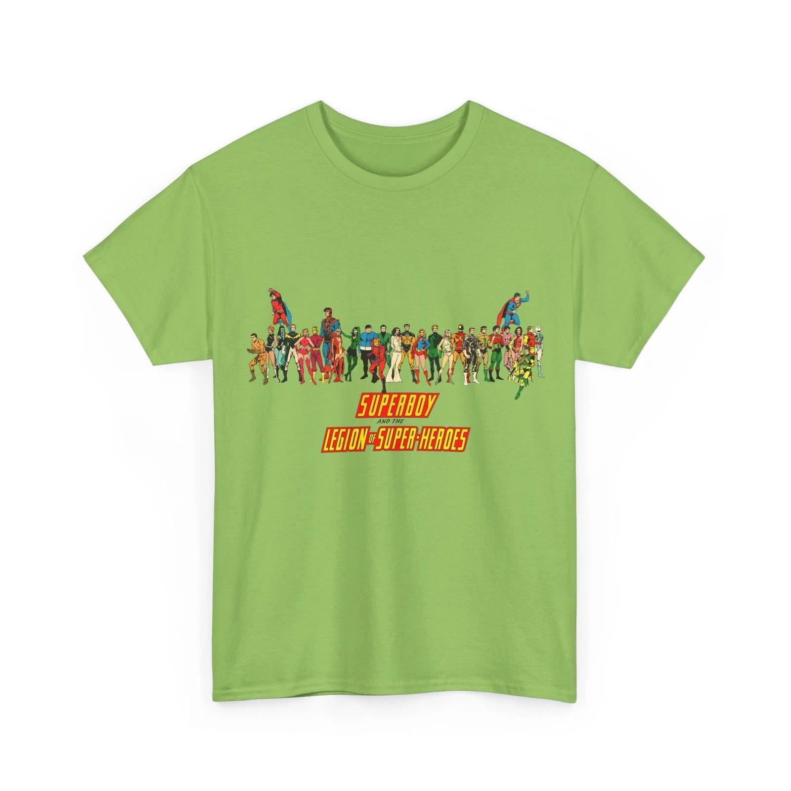 Superboy & Legion of Super-Heroes T-Shirt DC Comics Supergirl Vintage-Style Tee XXL