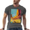 Santa Fe Vintage Reiseplakat T-Shirt Klassisches Grafik-Oberteil mit kurzen Ärmeln