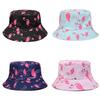 Hat Versatile Style Flamingo Print Womens Sunshade Fishermans Hatscaps