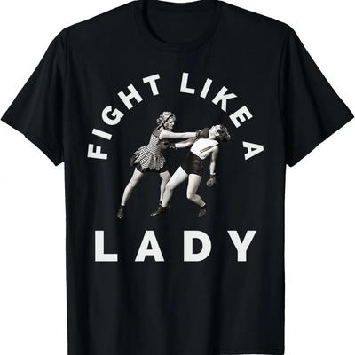 Lucha Como Una Dama Camiseta de Boxeo, Karate, Artes Marciales y MMA para Mujer