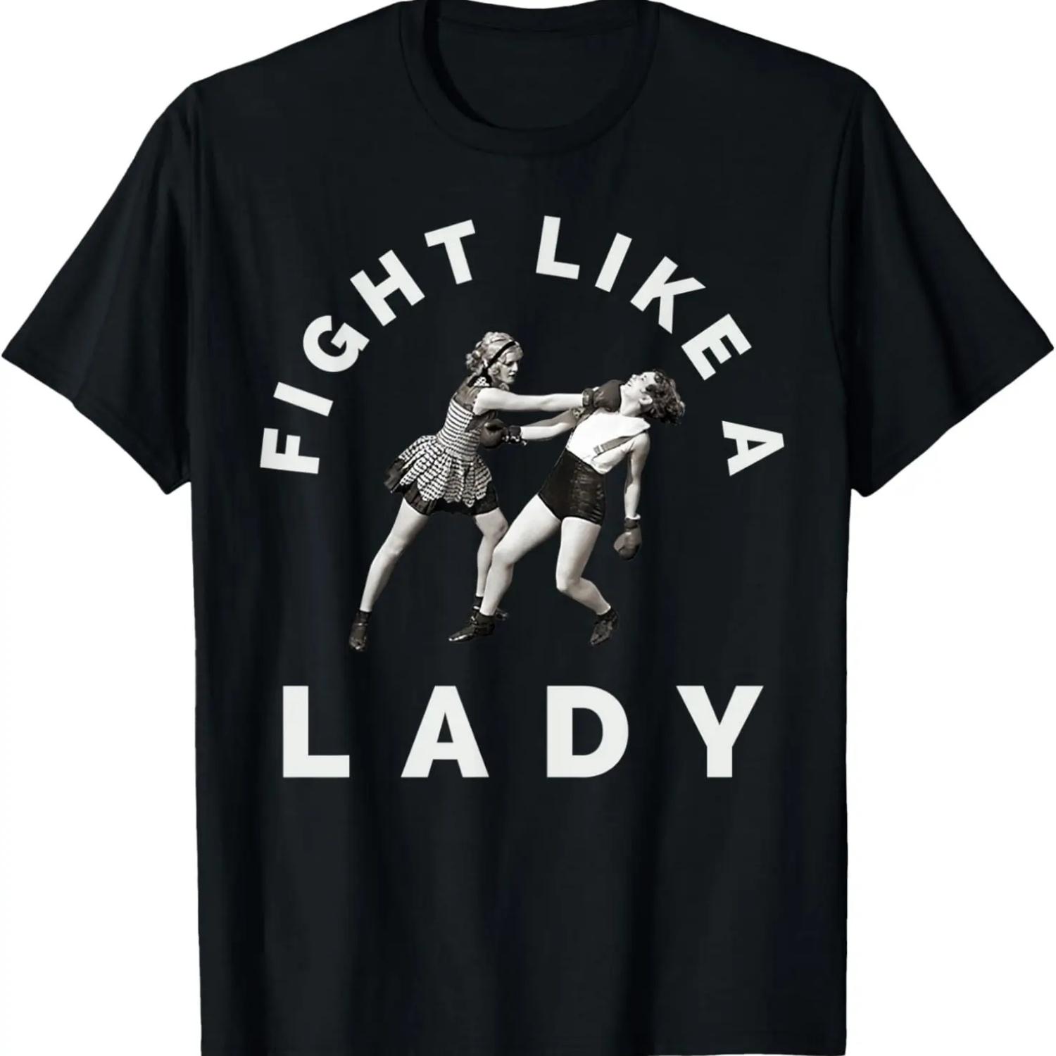 

Fight Like A Lady Women s Boxing, Karate, Martial Arts & MMA T-Shirt XXXXXL чёрный