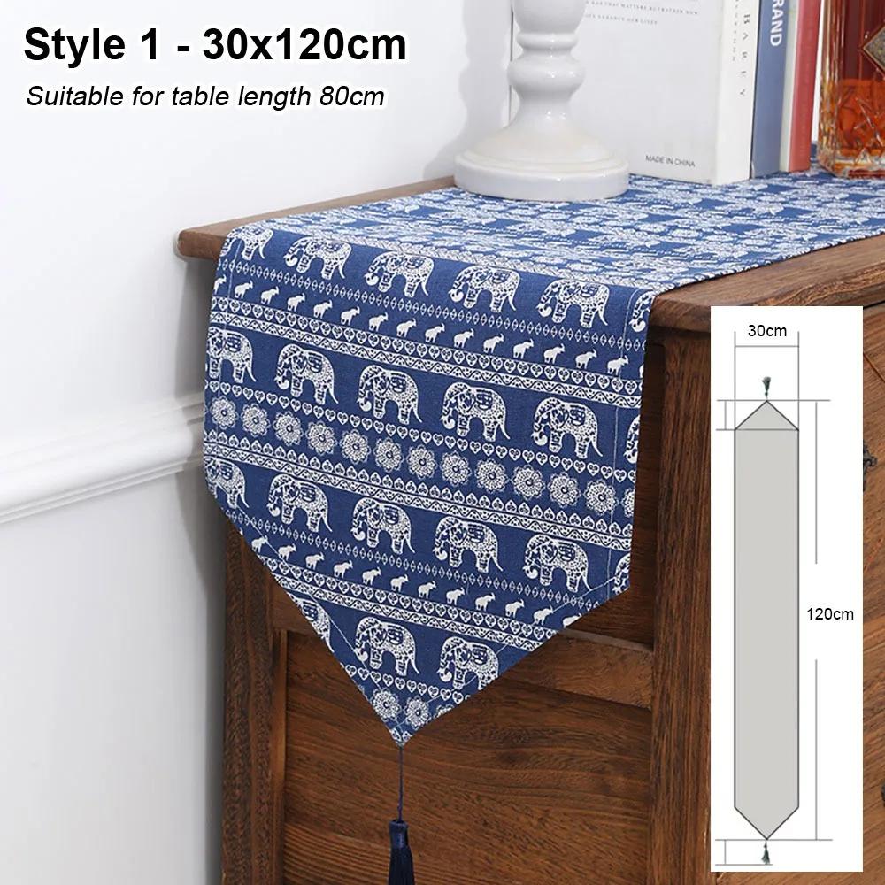 1Pcs Cotton Linen Table Runner Nordic Style 30x120cm 30x200cm Tablerunner Fashion Boho Decor Tablecloth