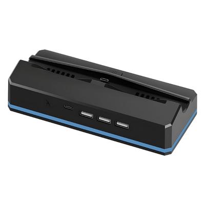 Multi Color LED Cooling Dock for Game Console Fast Charging 3 Speed Fan 3 USB Hubs Lightweight Portable Design