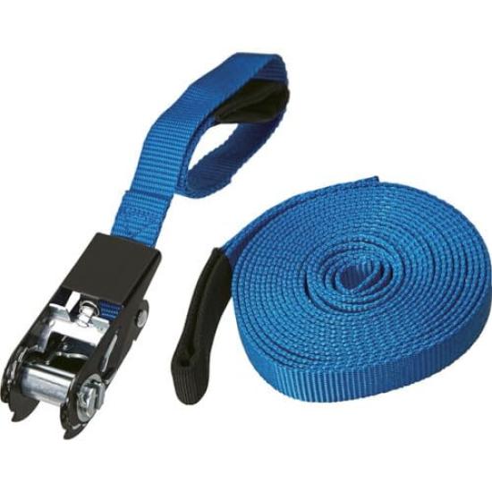 TRUSCO Simple Binding 25mm X Eye Blue Ratchet Belt, 5m, Type, (with Function), TSB-255I-B