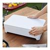 Yamazaki Jitsugyo Tabletop Drainer Tray with Lid Square Shape [Lid Only] White Approx. W42XD25XH3.8cm Tower 2528