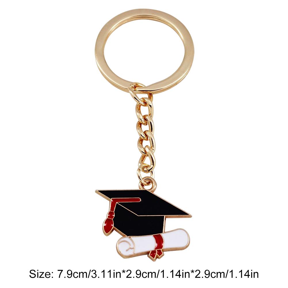 2025 Graduation Cap KeyChain Graduation Inspirational Key Ring Graduation Party Favors for College Seniors Grad Accessories