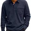 Vintage Corduroy Long Sleeve Shirt With Button Collar For Casual Mens Fashion