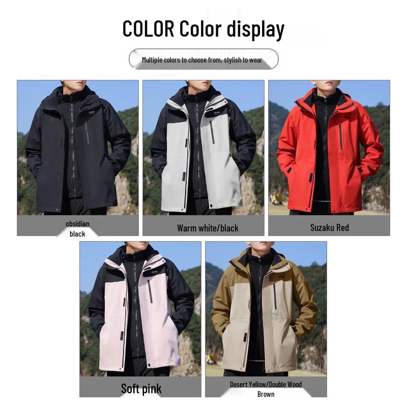 JEEP SPIRIT Unisex 3-in-1 Outdoor Winter Jacket