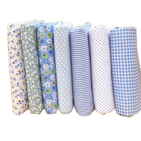 

7Pcs/Set Cotton Fabric Sewing Different Pattern Fabric Patchwork Quilting Fabric Sets for Hand-sewing