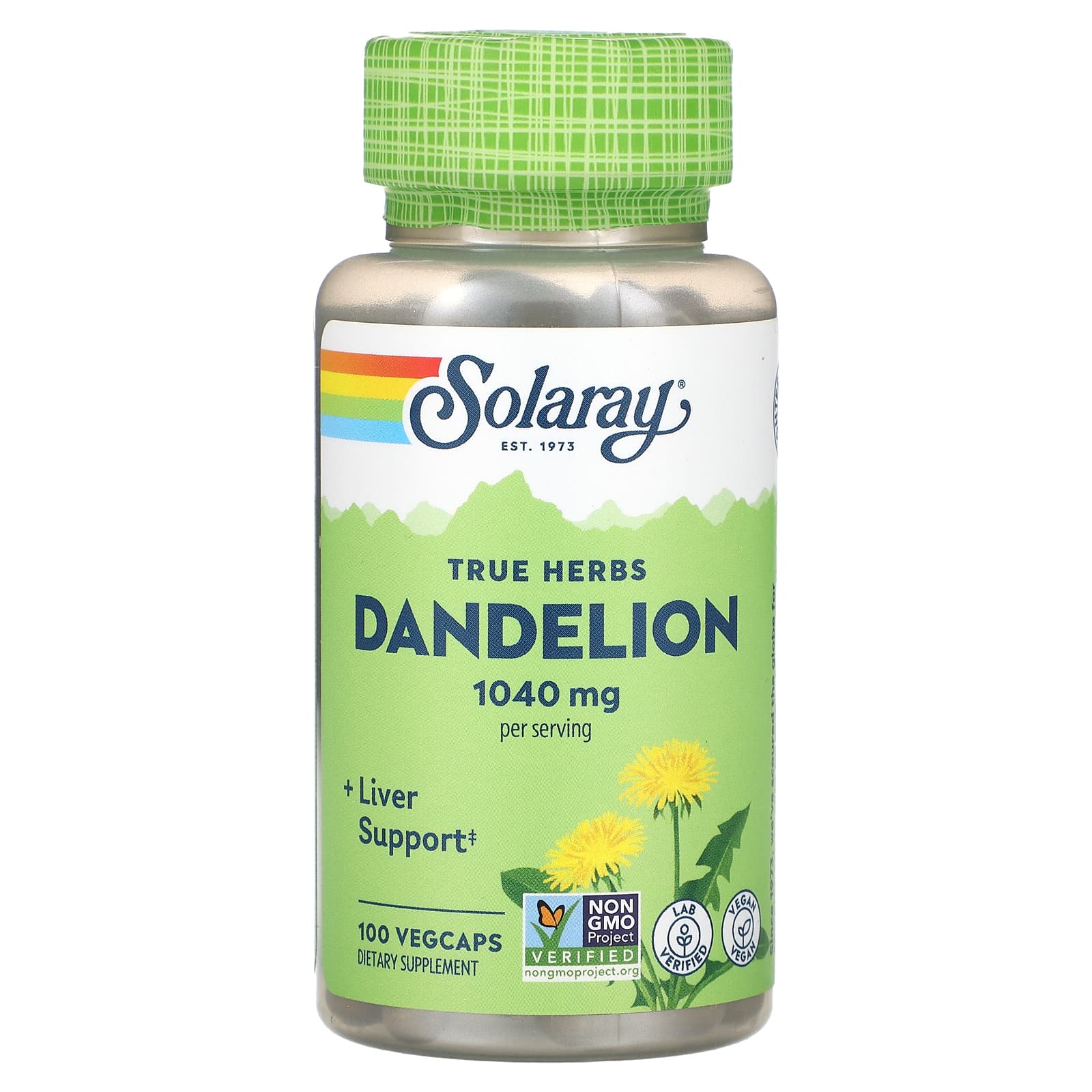 

True Herbs, Dandelion, Veggie Capsules, 100 Capsules (520Mg per Veggie Capsule)