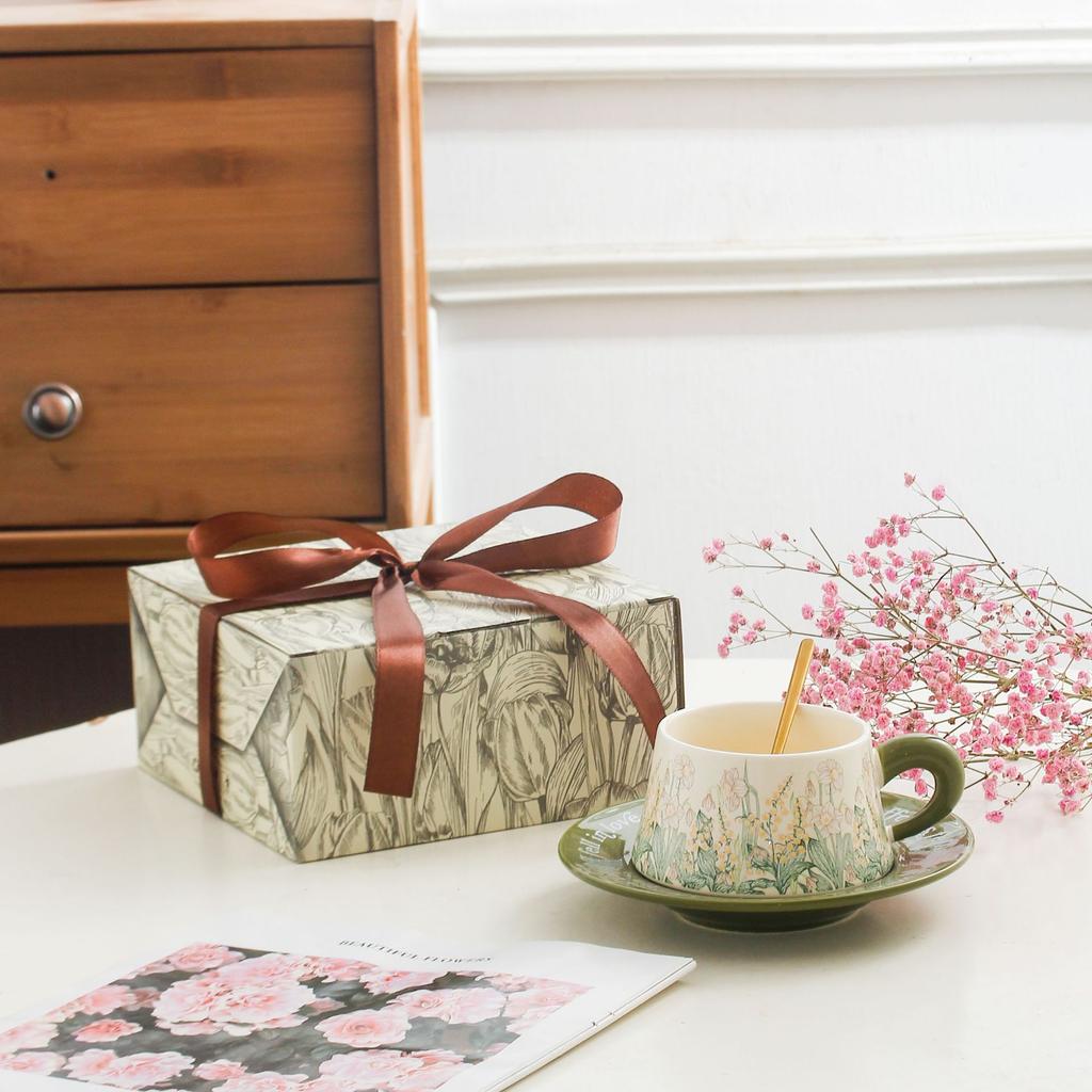 Coffee Cup Saucer, High-End Exquisite Couple Pair Of Cups, Wedding And Newlywed Gift Set