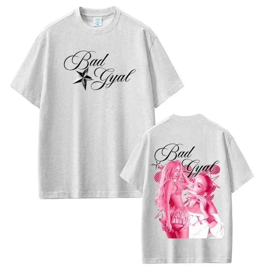 Singer Bad Gyal 2026 Tour Fashion Print Tshirt Unisex Women Harajuku Tshirt Summer Shortsleeved Casual Aesthetic Trendy Tshirts