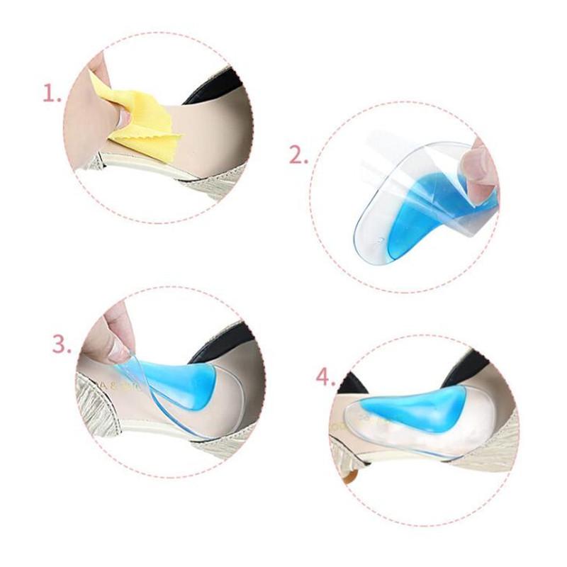 Professional Arch Orthotic Support Insole Foot Plate Flatfoot Corrector Shoe Cushion Foot Care Insert Insoles Silicone Gel 1Pair