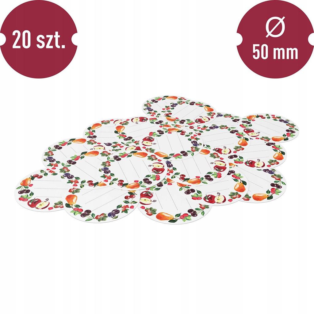 Self-adhesive Labels for Jars 20 Pcs