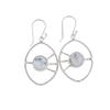 Dendritic Opal Gemstone 925 Sterling Silver Jewelry Handmade Hook Earrings 2.00" EE-52-25