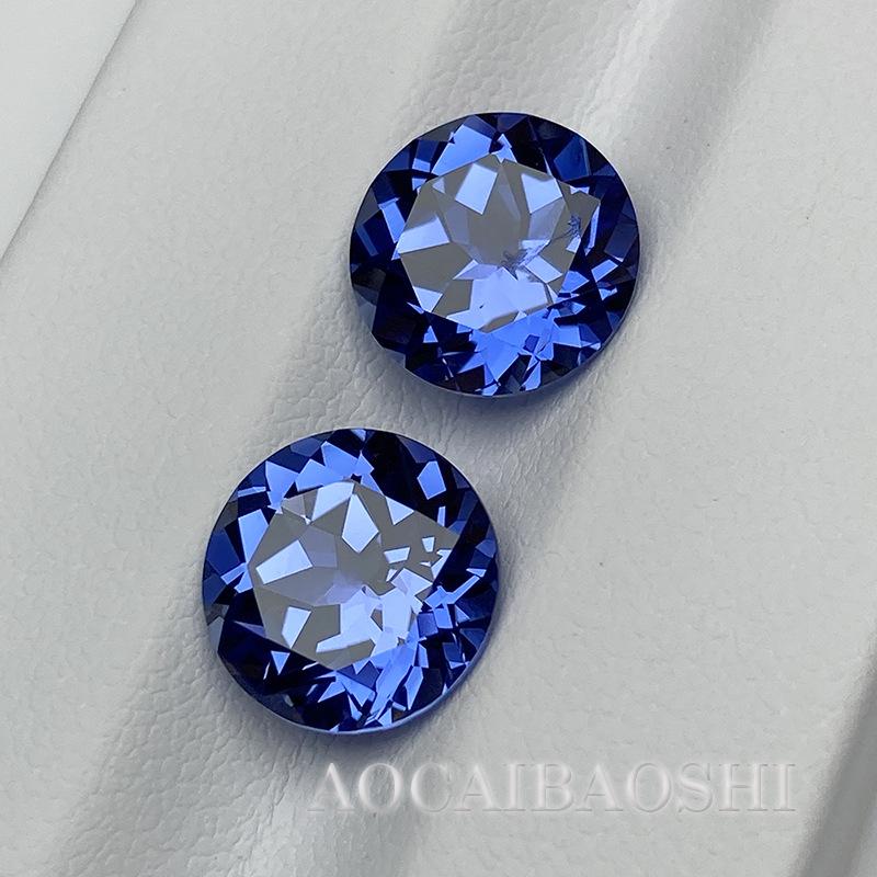 Zaffiro Blu Fiordaliso Rotondo 3–12mm Pietra per Gioielli