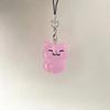 Uroczy Kot Błyszczący Wisiorek do Telefonu Komórkowego Zawieszki Żywiczna Łańcuszek Do iP 16 Aparatu CCD Akcesoria do Torby na Zamek Ins Korea Kawaii Anime Etui