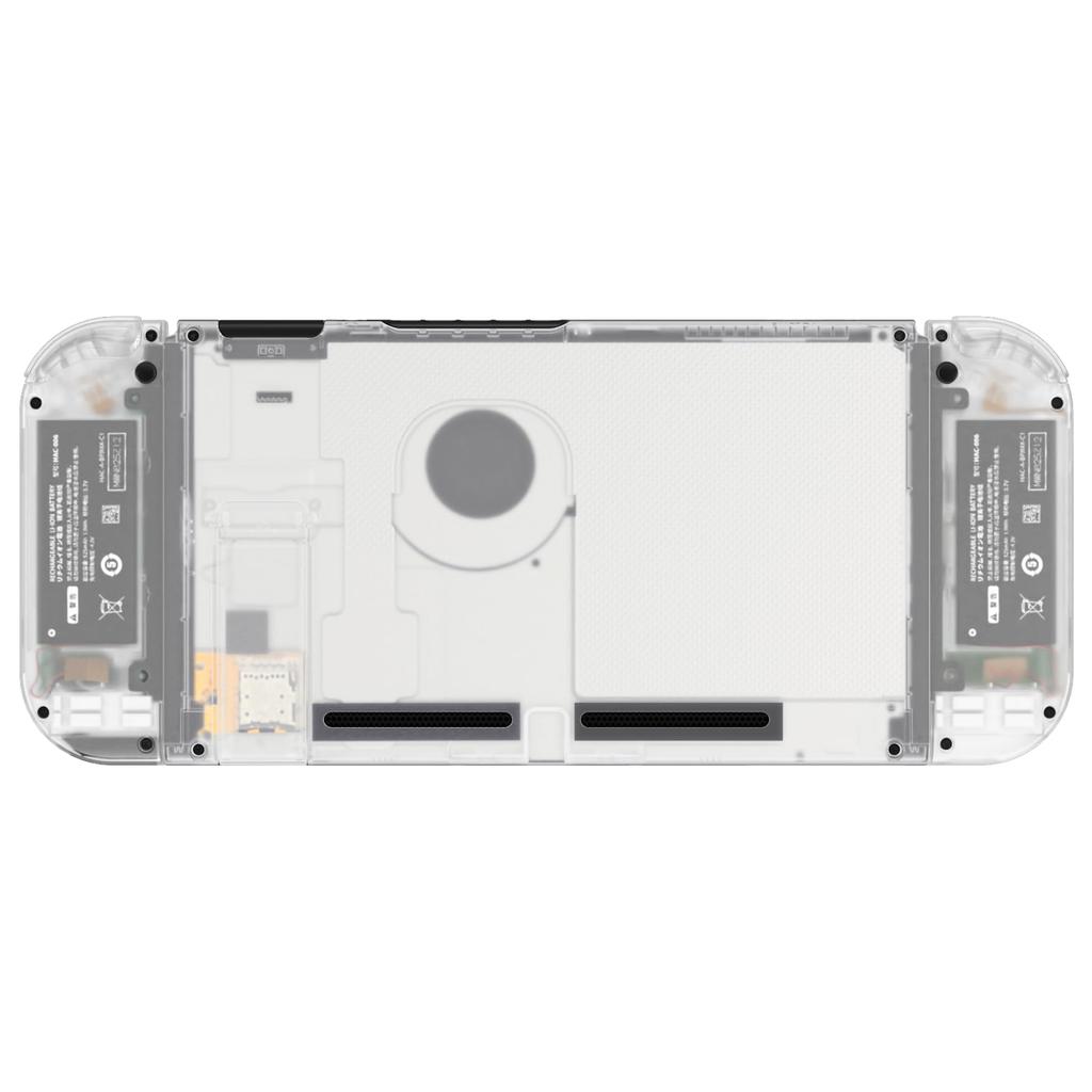 Custom DIY Replacement Case Shell for eXtremeRate Clear Material Back Plate for Switch Holder Handle Controller Housing for and Full Button Set In the