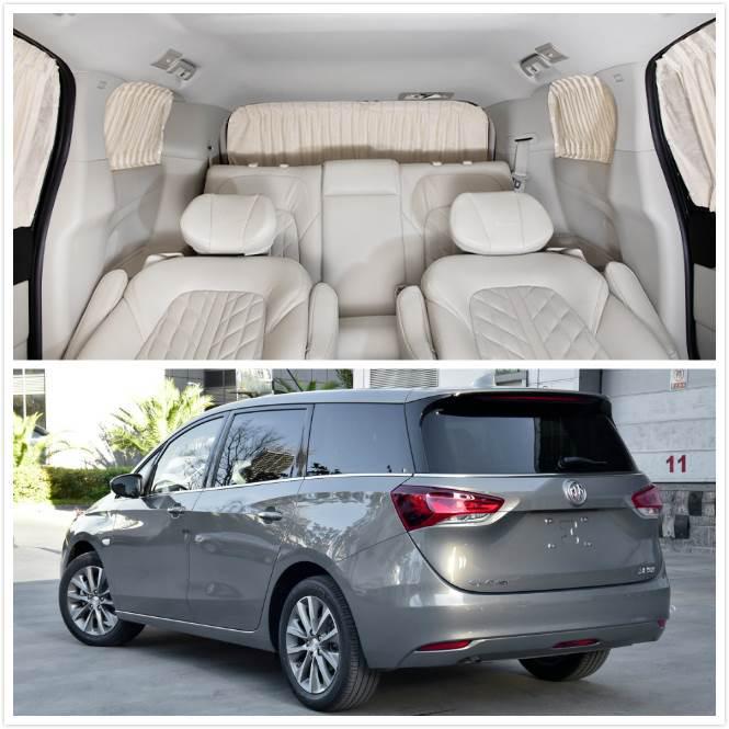Buick GL6/GL8 Suede Car Curtains: Privacy Blackout Sunshades for Interior Modification
