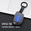 Abs Carbon Car Flip Key Case Cover For Hyundai Solaris Creta Ix25 Kona Tucson Sonata Fe I40 Elantra Ix35 I20 Ix45 Hb20 Accent