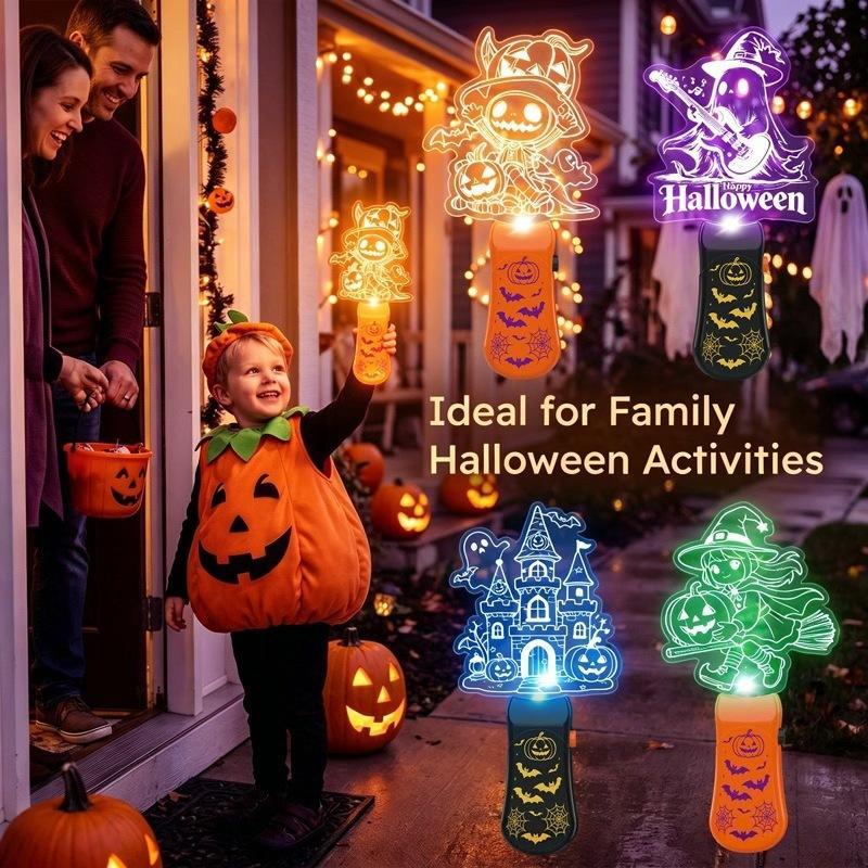 Halloween Decoration Pumpkin Lanterns, Children'S Toys, Small Gifts, Glowing Hand Cranked Sticks, Party Supplies, Gifts, Props