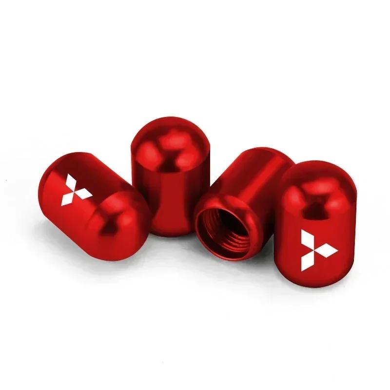 

For Mitsubishi Ralliart Lancer 9 10 ASX L200 Colt Pajero Outlander Eclipse Galant Car Wheel Tire Valve Caps Styling Accessories красный