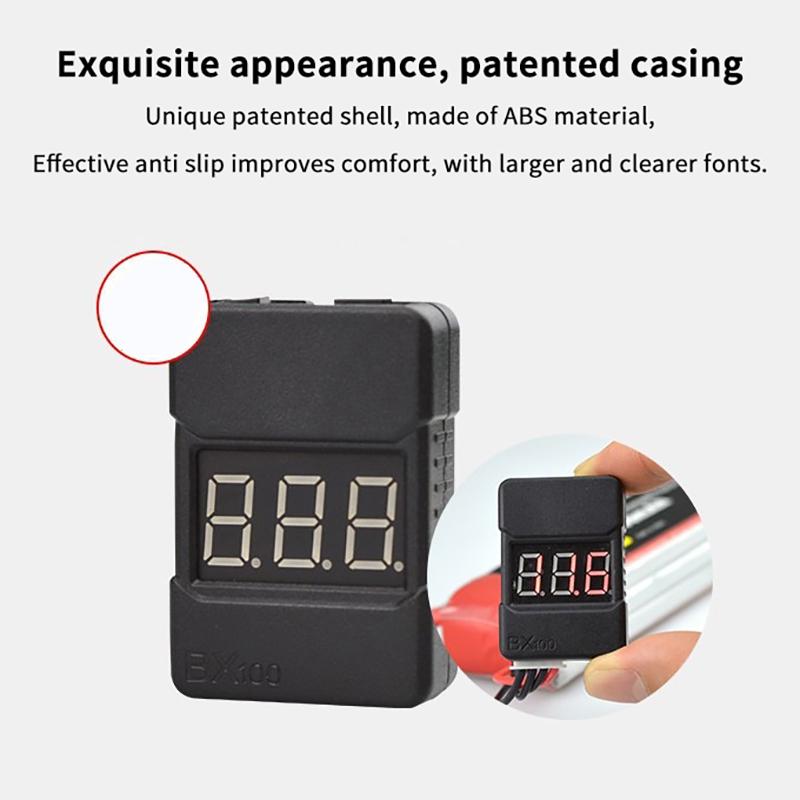 2-In-1 Lithium Battery Power Measurement Display Bb Ringing Low Voltage Alarm Electric Display Dual Function Buzzer 1-8S Module