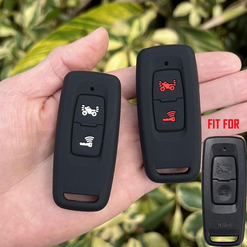 Silicone Motorcycle Key Case Holder Shell Soft Remote Cover Protector for HONDA PCX160 VISION SH350 PCX 160 Keychain Accessories