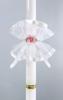 Candle Decoration Os-20 with a Pink Flower
