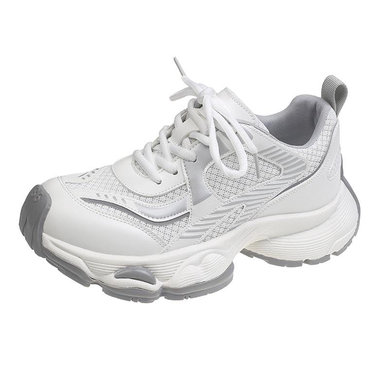 Platform muffin little white shoes women's summer 2025 new fashion versatile outer wear sports and leisure lace-up