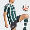Adidas Man Utd 23/24 Away Striped Short Sleeve Soccer Jersey - Player Version Men Tops Night-Sky-Green IP1824