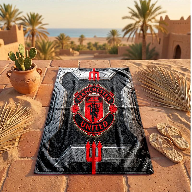 Manchester United Print Mikrofaser Strandtuch Schnelltrocknend Saugfähig Großes Handtuch für Strand Schwimmen Reisen