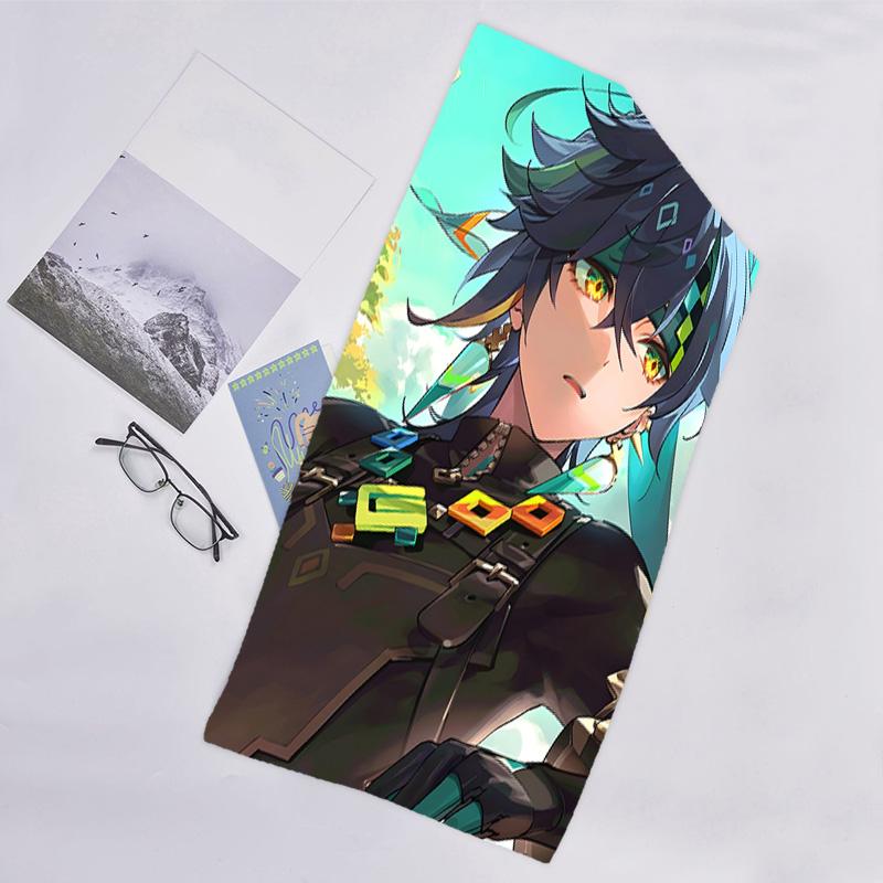 1pc Genshin Impact Kinich1 Beach Towel, Beach and Seaside Swimming Pool Equipment, Fashion Pattern, Rectangular, Travel Essentials