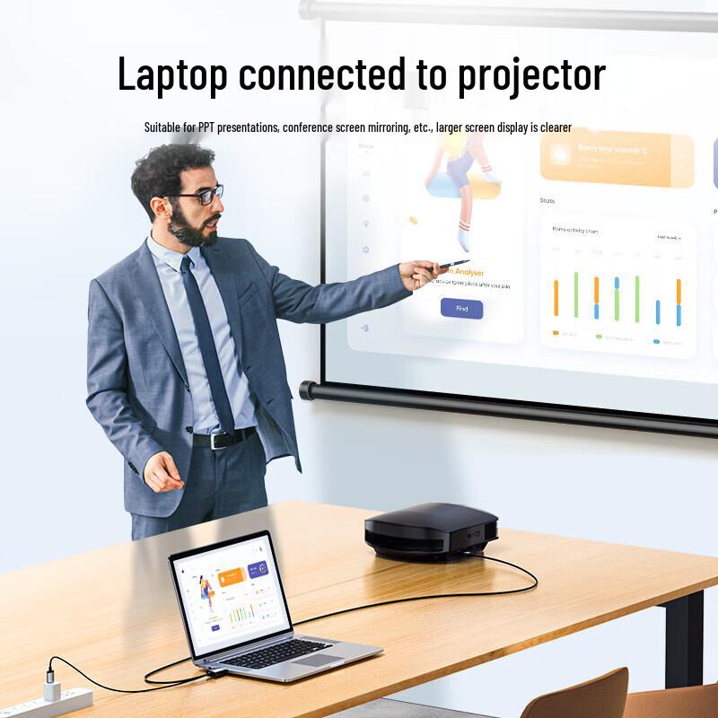 4K HDMI to DisplayPort Converter Cable
